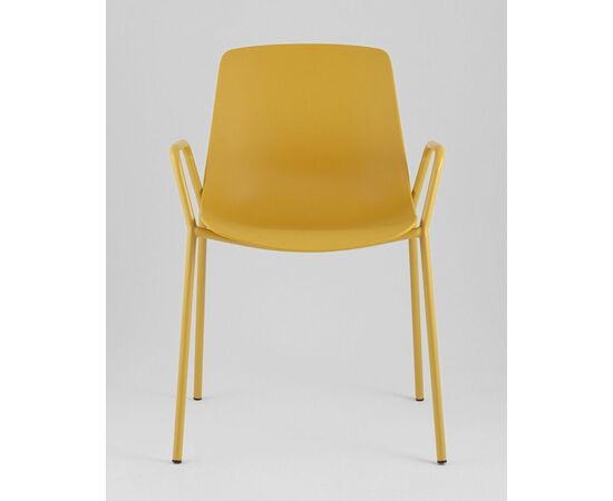 Стул Kaira пластик горчичный, изображение 3 | Интернет магазин мебели и декора LifeDekor