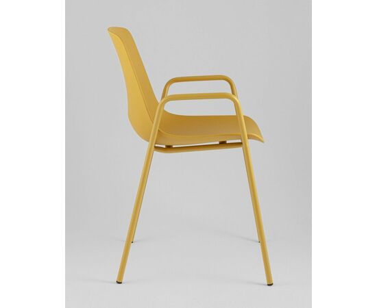Стул Kaira пластик горчичный, изображение 4 | Интернет магазин мебели и декора LifeDekor