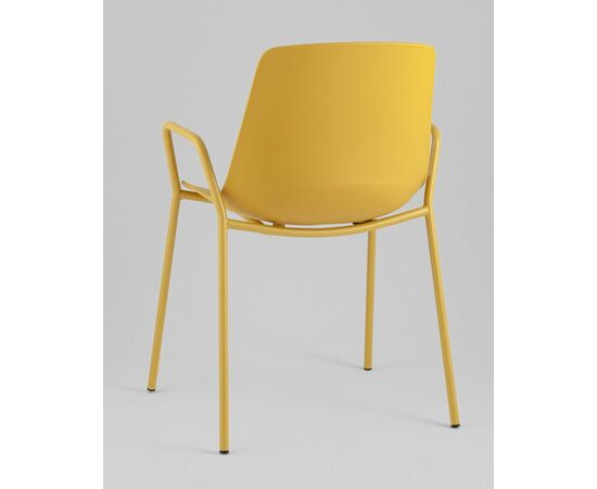 Стул Kaira пластик горчичный, изображение 6 | Интернет магазин мебели и декора LifeDekor