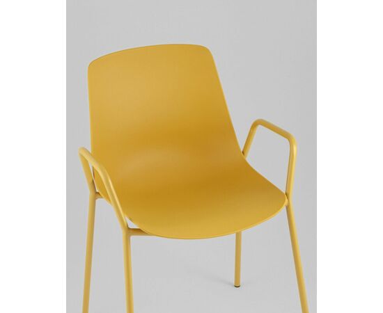Стул Kaira пластик горчичный, изображение 8 | Интернет магазин мебели и декора LifeDekor