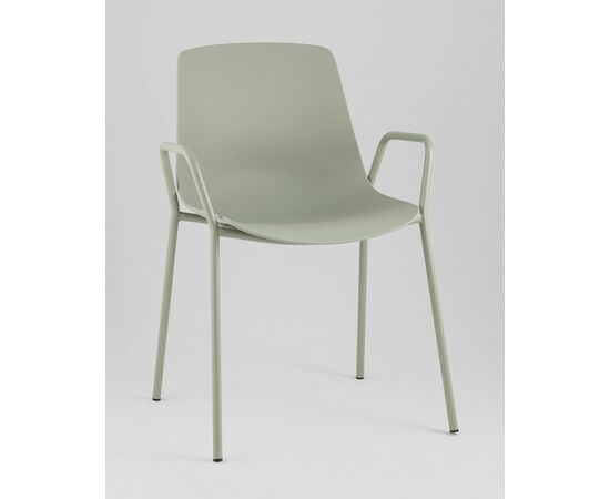 Стул Kaira пластик серо-зеленый, изображение 2 | Интернет магазин мебели и декора LifeDekor