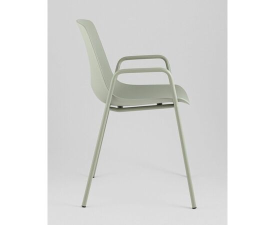 Стул Kaira пластик серо-зеленый, изображение 4 | Интернет магазин мебели и декора LifeDekor