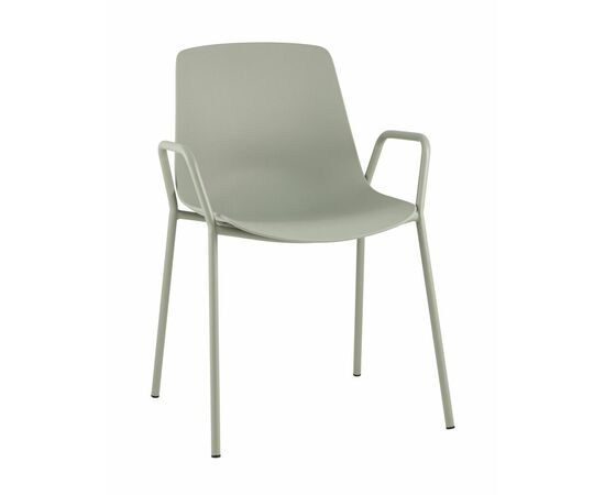 Стул Kaira пластик серо-зеленый | Интернет магазин мебели и декора LifeDekor