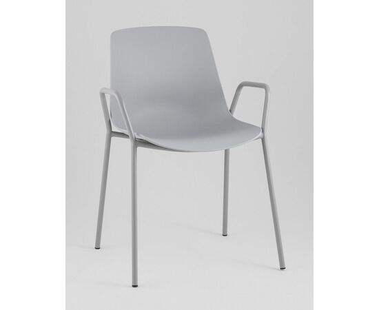 Стул Kaira пластик серый, изображение 2 | Интернет магазин мебели и декора LifeDekor
