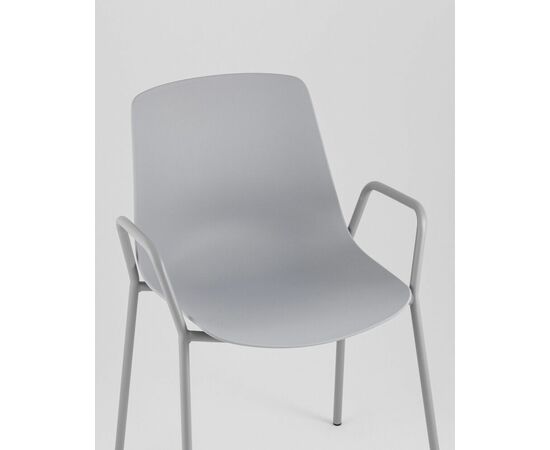 Стул Kaira пластик серый, изображение 10 | Интернет магазин мебели и декора LifeDekor