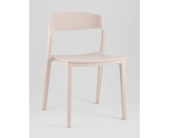 Стул Moris пластик нежно-розовый, изображение 2 | Интернет магазин мебели и декора LifeDekor