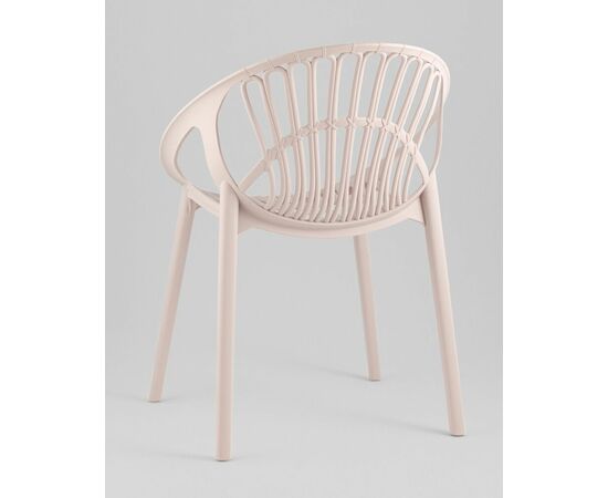 Стул Takeo пластик нежно-розовый, изображение 8 | Интернет магазин мебели и декора LifeDekor