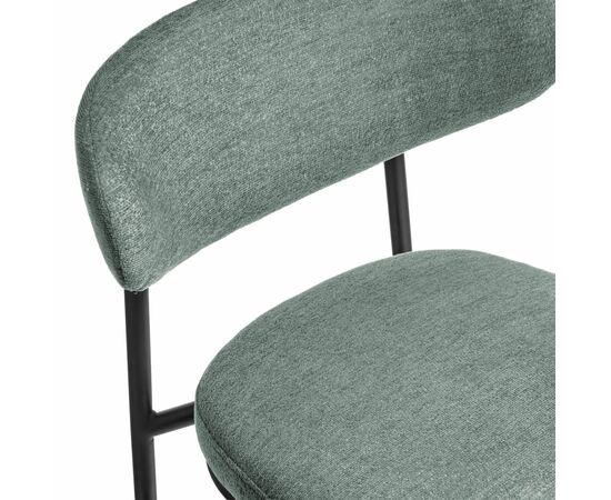 Стул Lucas 2 шалфей шенилл с чёрными ножками, изображение 5 | Интернет магазин мебели и декора LifeDekor