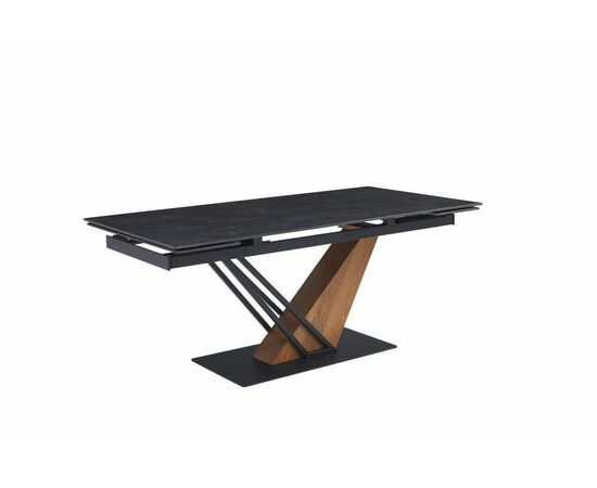 Стол Morion 160-220*90 черная керамика/черный, дерево | Интернет магазин мебели и декора LifeDekor