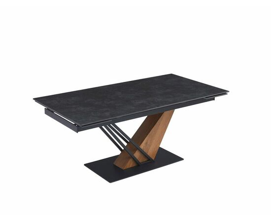 Стол Morion 160-220*90 черная керамика/черный, дерево, изображение 2 | Интернет магазин мебели и декора LifeDekor