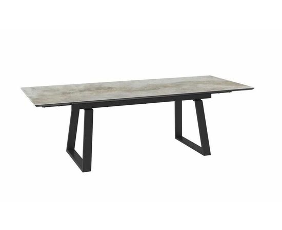 Cтол с керамическим покрытием MILANA-180 (180+45+45)х98 / Stone gold premium cer/Черный), изображение 2 | Интернет магазин мебели и декора LifeDekor