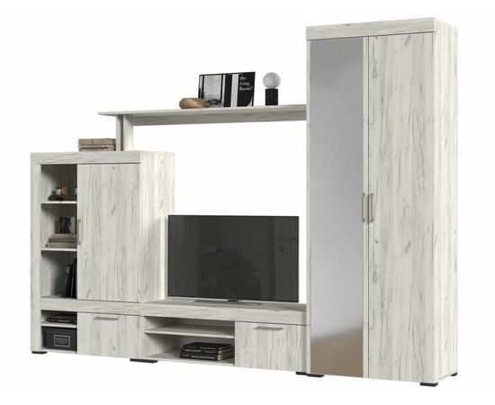 Шкаф «Гранд» ШК-3, дуб крафт белый, изображение 5 | Интернет магазин мебели и декора LifeDekor