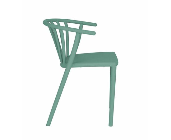 Стул Ansar пластик зеленый, изображение 2 | Интернет магазин мебели и декора LifeDekor