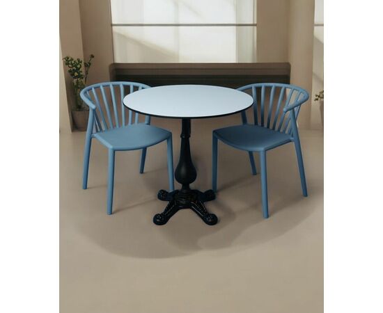 Стул Ansar пластик голубой, изображение 2 | Интернет магазин мебели и декора LifeDekor