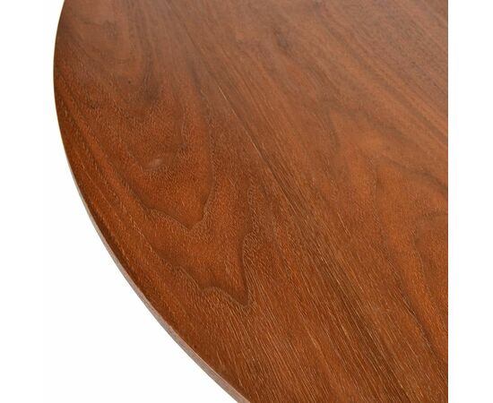 Стол Liverpool 110см орех, хромированные ножки, изображение 4 | Интернет магазин мебели и декора LifeDekor