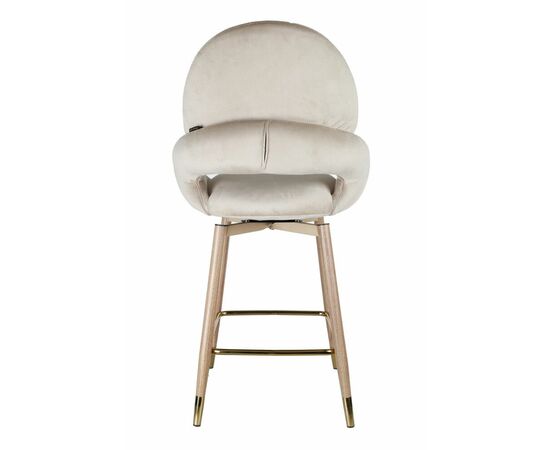 Стул барный Виола BS1376-BG-4, бежевый/орех, изображение 2 | Интернет магазин мебели и декора LifeDekor