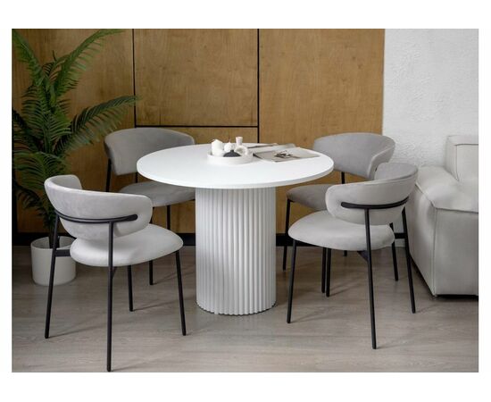 Стол деревянный Барел 110 белый / белый, изображение 3 | Интернет магазин мебели и декора LifeDekor