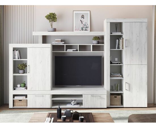 Шкаф «Гранд» ШК-3, дуб крафт белый, изображение 6 | Интернет магазин мебели и декора LifeDekor