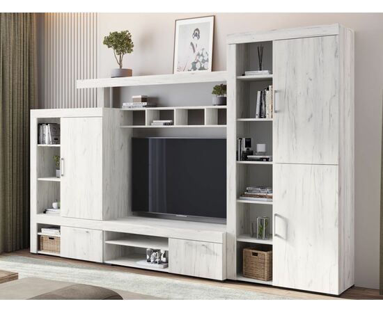 Шкаф «Гранд» ШК-3, дуб крафт белый, изображение 7 | Интернет магазин мебели и декора LifeDekor