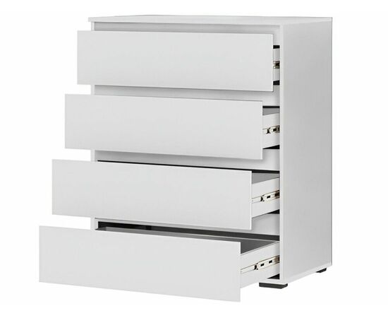 Комод «Хелен» КМ-02, 4 ящика, белый, изображение 4 | Интернет магазин мебели и декора LifeDekor