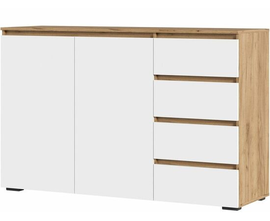 Комод «Хелен» КМ-06, белый/дуб крафт золотой, изображение 2 | Интернет магазин мебели и декора LifeDekor