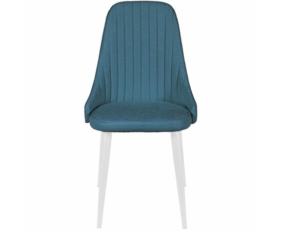 Стул ДП2-30 «Шато», ткань «Канди Аквамарин», каркас белый, изображение 4 | Интернет магазин мебели и декора LifeDekor