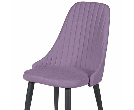 Стул ДП2-30 «Шато», ткань «Канди Лаванда», каркас черный, изображение 6 | Интернет магазин мебели и декора LifeDekor