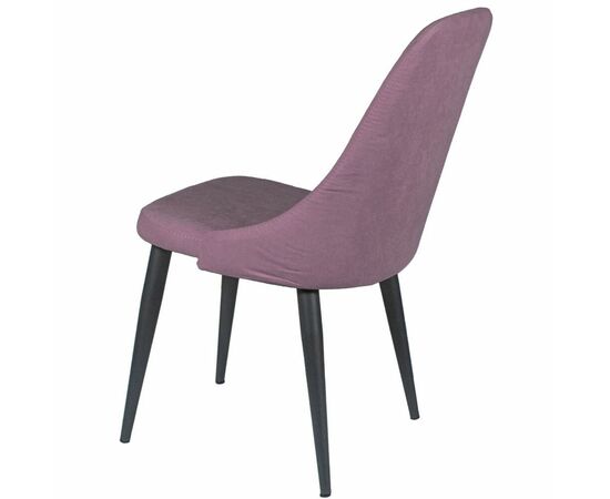 Стул ДП2-30 «Шато», ткань «Катания Лаванда», каркас черный, изображение 3 | Интернет магазин мебели и декора LifeDekor