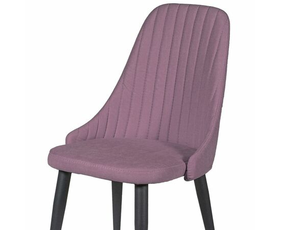 Стул ДП2-30 «Шато», ткань «Катания Лаванда», каркас черный, изображение 6 | Интернет магазин мебели и декора LifeDekor