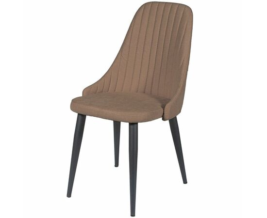 Стул ДП2-30 «Шато», ткань «Канди Мокко», каркас черный, изображение 2 | Интернет магазин мебели и декора LifeDekor