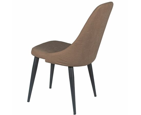 Стул ДП2-30 «Шато», ткань «Канди Мокко», каркас черный, изображение 3 | Интернет магазин мебели и декора LifeDekor