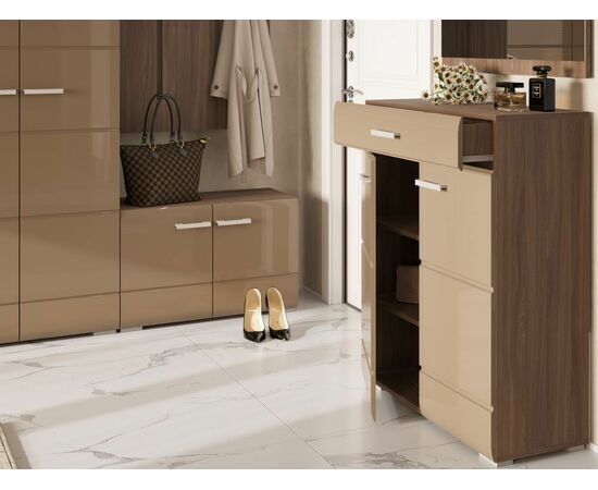 Комод Вегас 2д1ящ, кофе с молоком/шимо темный, изображение 8 | Интернет магазин мебели и декора LifeDekor