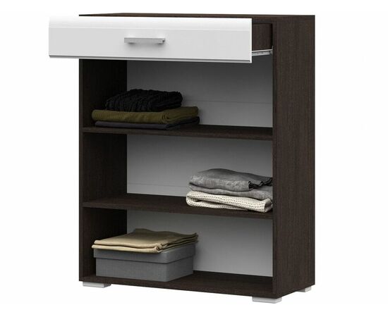 Комод Вегас 2д1ящ, белый глянец/венге, изображение 3 | Интернет магазин мебели и декора LifeDekor