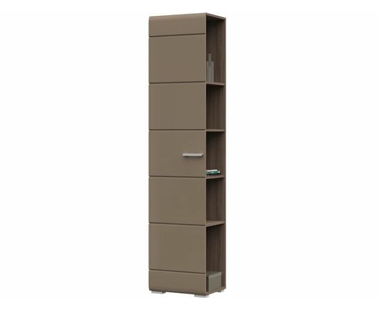 Пенал-стеллаж Вегас, кофе с молоком/шимо темный, изображение 2 | Интернет магазин мебели и декора LifeDekor