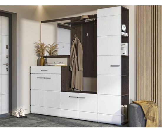 Комод Вегас 2д1ящ, белый глянец/венге, изображение 6 | Интернет магазин мебели и декора LifeDekor