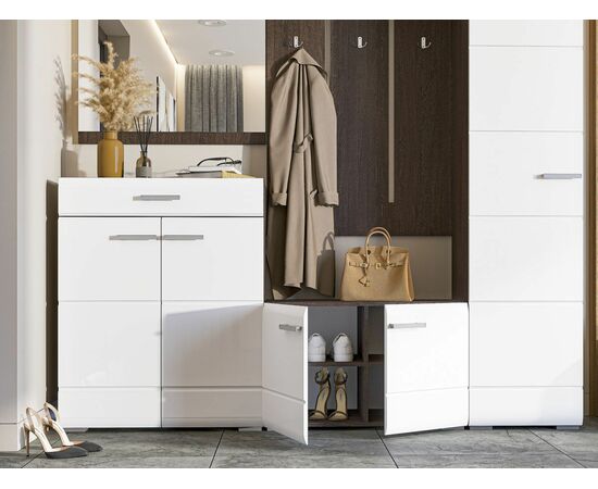 Комод Вегас 2д1ящ, белый глянец/венге, изображение 7 | Интернет магазин мебели и декора LifeDekor