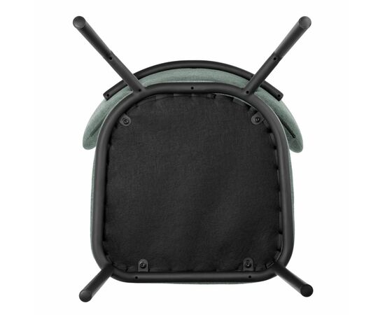 Стул Lucas 2 шалфей шенилл с чёрными ножками, изображение 9 | Интернет магазин мебели и декора LifeDekor