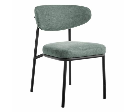 Стул Lucas 2 шалфей шенилл с чёрными ножками | Интернет магазин мебели и декора LifeDekor