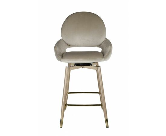 Стул барный Виола BS1376-BG-4, бежевый/орех | Интернет магазин мебели и декора LifeDekor