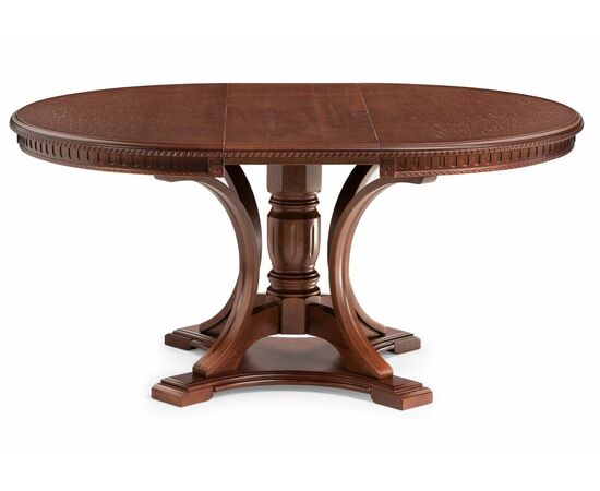 Стол деревянный Нозеан круглый миланский орех, изображение 3 | Интернет магазин мебели и декора LifeDekor