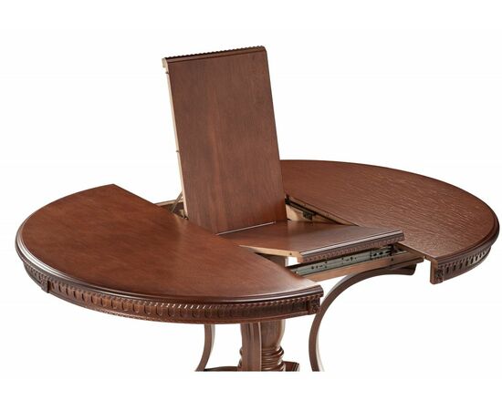 Стол деревянный Нозеан круглый миланский орех, изображение 4 | Интернет магазин мебели и декора LifeDekor