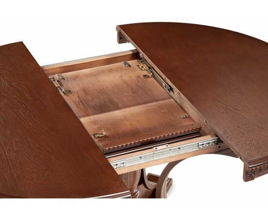 Стол деревянный Нозеан круглый миланский орех, изображение 5 | Интернет магазин мебели и декора LifeDekor