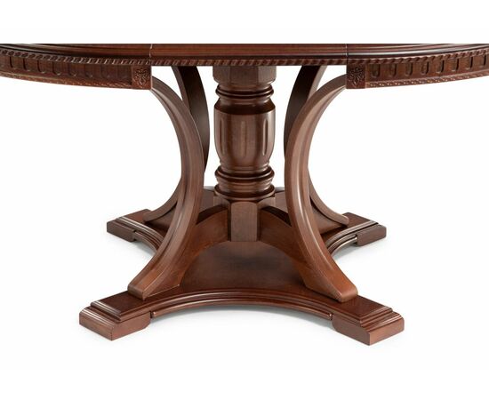 Стол деревянный Нозеан круглый миланский орех, изображение 8 | Интернет магазин мебели и декора LifeDekor