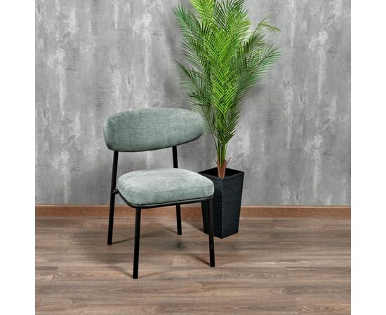 Стул Lucas 2 шалфей шенилл с чёрными ножками, изображение 10 | Интернет магазин мебели и декора LifeDekor