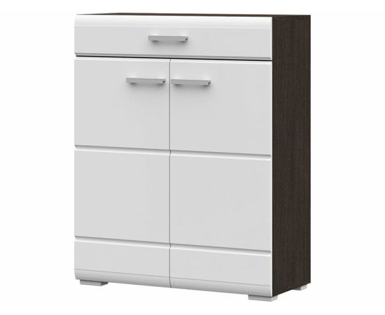 Комод Вегас 2д1ящ, белый глянец/венге | Интернет магазин мебели и декора LifeDekor