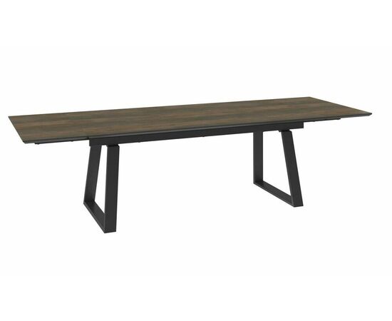 Стол DikLine AKZ200 Керамика древесный Plank BG 111/подстолье черное/опоры черные (2 уп.), изображение 2 | Интернет магазин мебели и декора LifeDekor