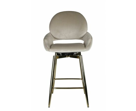 Стул барный Виола BS1376-BG-2, бежевый/золото | Интернет магазин мебели и декора LifeDekor