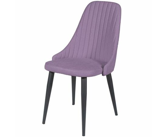 Стул ДП2-30 «Шато», ткань «Канди Лаванда», каркас черный | Интернет магазин мебели и декора LifeDekor