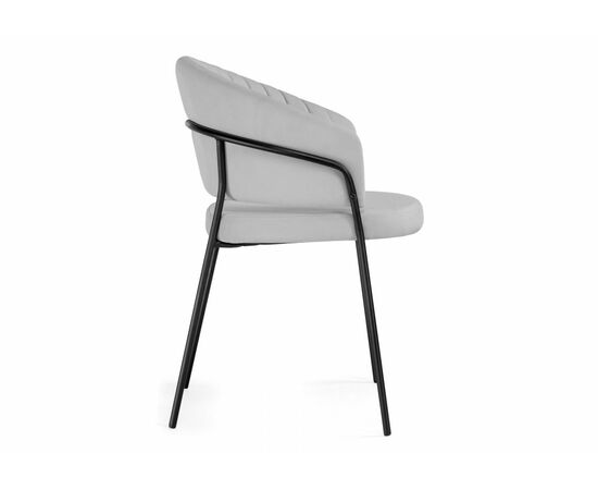 Стул на металлокаркасе Лео серый brendy monsoon 22 / капучино, изображение 2 | Интернет магазин мебели и декора LifeDekor