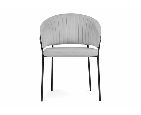 Стул на металлокаркасе Лео серый brendy monsoon 22 / капучино, изображение 3 | Интернет магазин мебели и декора LifeDekor